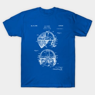 Welding Goggles Patent - Welder Art - Blueprint T-Shirt